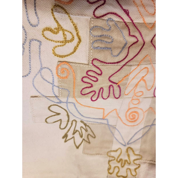 Anthropologie Pilcro Embroidered Denim Vest - New Women's XL - Picture 7 of 10